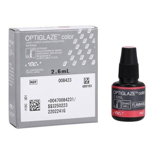 GC 008423 OptiGlaze Color Red Dental Coating 2.6mL GC 008423 OptiGlaze Color Red Dental Coating 2.6mL